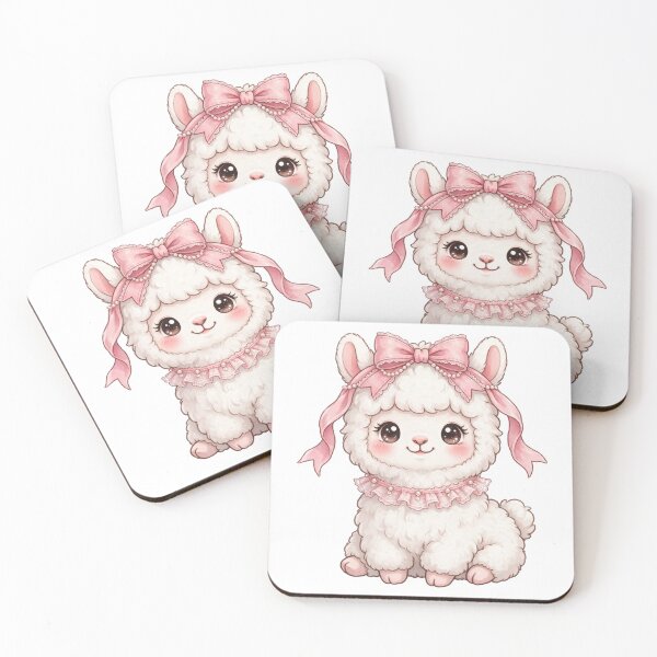 Item preview, Llama with pink bow and frill designed and sold by priyankajustine.