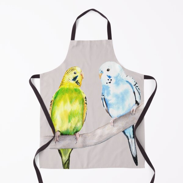 Item preview, Budgies colored pencil drawing designed and sold by Kathryn Green.