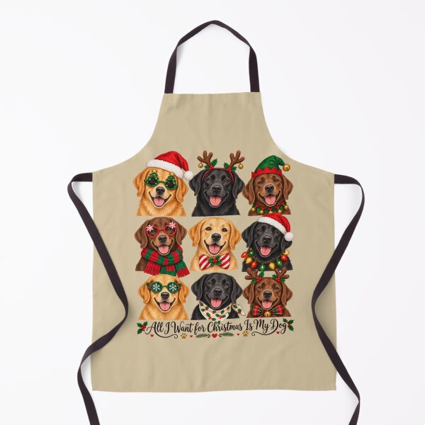 Item preview, Labrador Christmas Collage All I Want for Christmas Is My Dog designed and sold by AmiGraph.