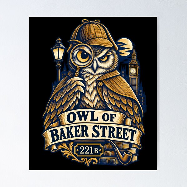 Item preview, Sherlock Holmes: Owl of Baker Street designed and sold by Fenay Designs.