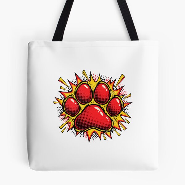 Item preview, Pop Art Dog Pawprint T-Shirt designed and sold by A Light Worker.