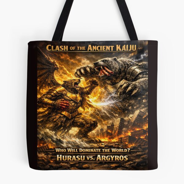Item preview, Clash of the Ancient Kaiju — Hurasu vs. Argyros designed and sold by 5PalmsCreative.