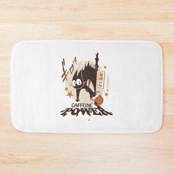 Item preview, Caffeine Power Angry Black Cat Energy Coffee Art designed and sold by MiaGowing.