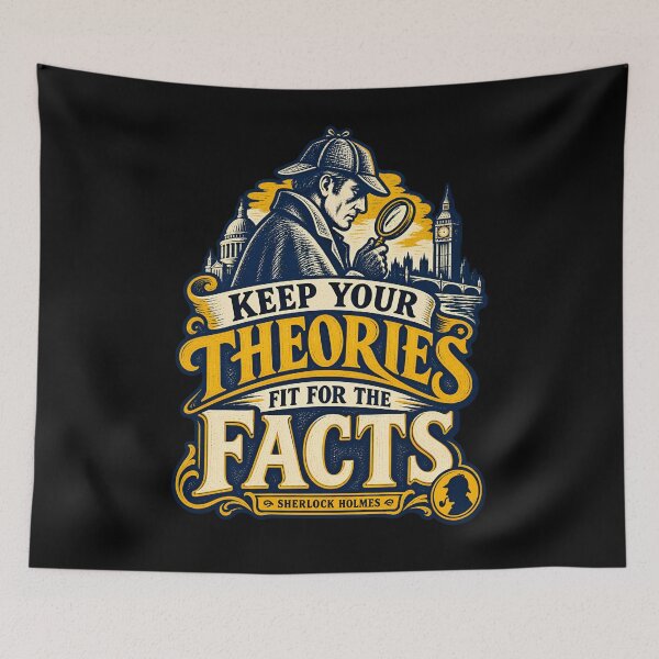 Item preview, Sherlock Holmes: Keep Your Theories Fit the Facts designed and sold by Fenay Designs.