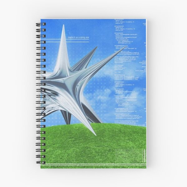 Item preview, Blame It On A Dying Star | Frutiger Aero Cyber Star Tech Design designed and sold by BrontesWhimsyStore.