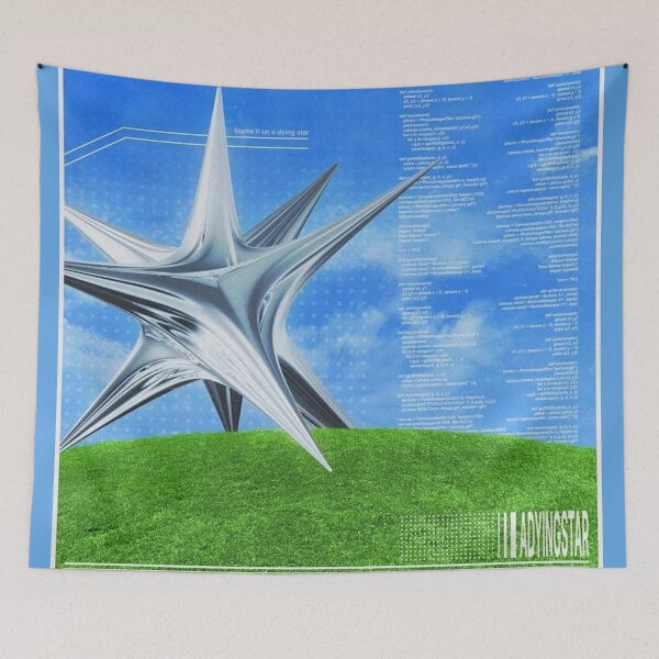 Item preview, Blame It On A Dying Star | Frutiger Aero Cyber Star Tech Design designed and sold by BrontesWhimsyStore.