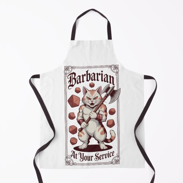 Item preview, Barbarian RPG class cat barbarian designed and sold by Boardgameo.