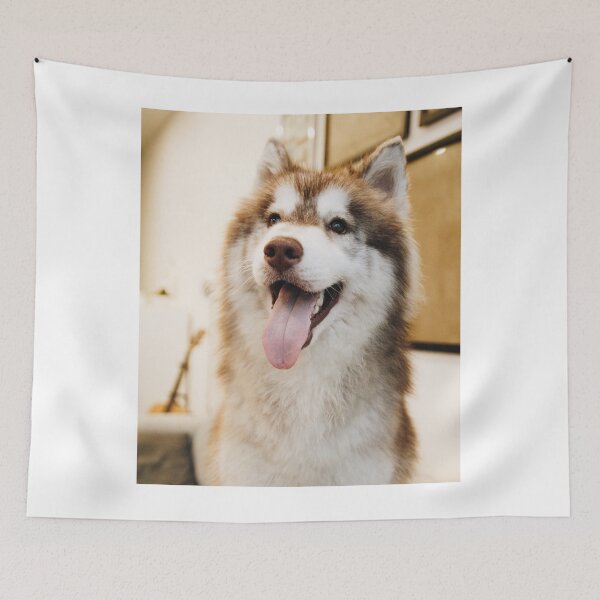Item preview, Cute Smiling Siberian Husky Puppy Portrait designed and sold by VanGaldo.