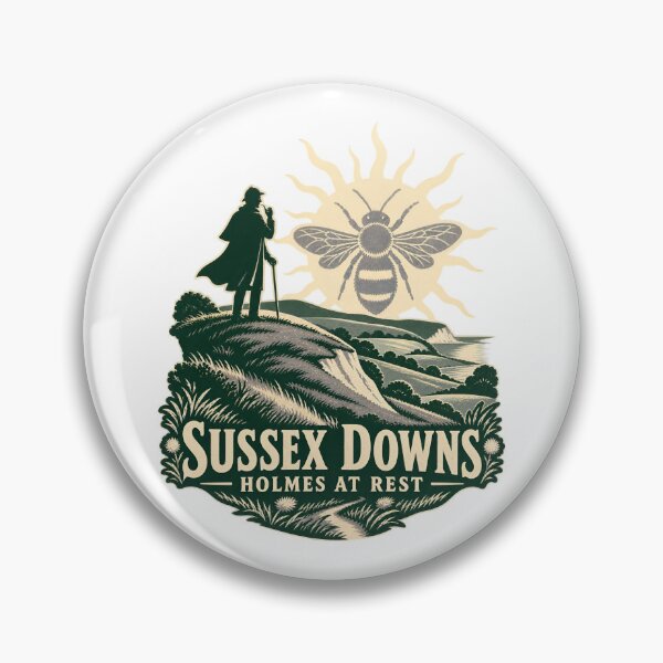 Item preview, Sherlock Holmes at Rest in the Sussex Downs designed and sold by Fenay Designs.