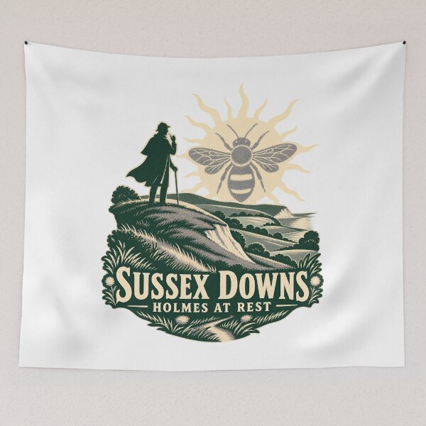 Item preview, Sherlock Holmes at Rest in the Sussex Downs designed and sold by Fenay Designs.