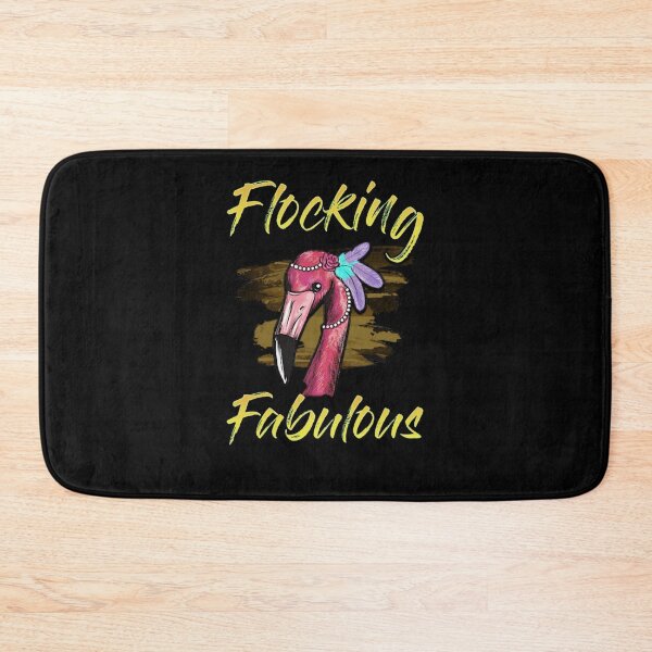 Item preview, Flocking Fabulous Pink Flamingo Tropical Pearl Art designed and sold by MiaGowing.