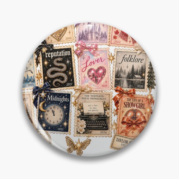 Item preview, Taylor Swift Album Eras Vintage Stamps STICKER PACK designed and sold by taylorvinyls.