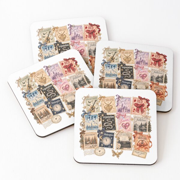 Item preview, Taylor Swift Album Eras Vintage Stamps STICKER PACK designed and sold by taylorvinyls.