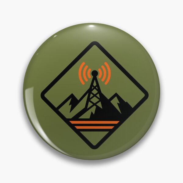 Item preview, Ham Radio Logo Mountain Tower Signal Outdoor Emblem designed and sold by AnnSign.
