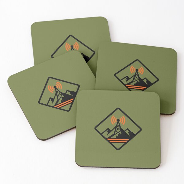Item preview, Ham Radio Logo Mountain Tower Signal Outdoor Emblem designed and sold by AnnSign.