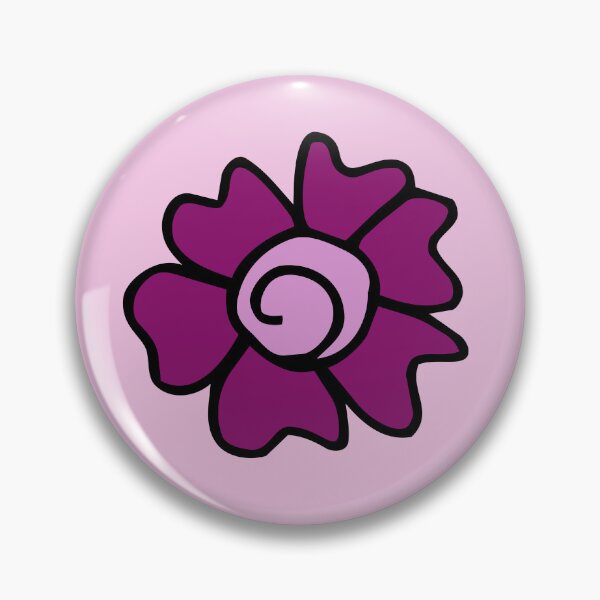 Item preview, Swirly purple flower designed and sold by punitaillustrates.