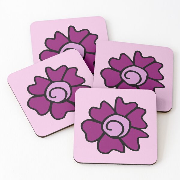 Item preview, Swirly purple flower designed and sold by punitaillustrates.
