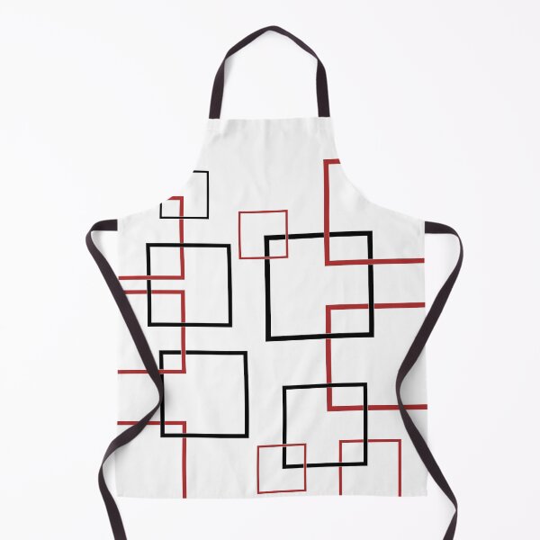 Item preview, Minimalist Red Geometric Squares – Modern Abstract Line Art designed and sold by JOHN44ART.