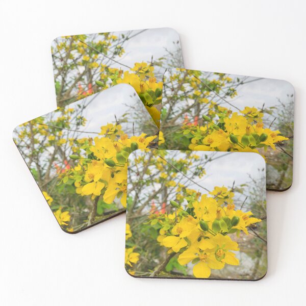Item preview, Vibrant Yellow Apricot Blossoms designed and sold by karachitmo.