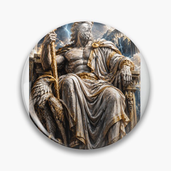 Item preview, Zeus Marble & Gold — Greek God of Thunder | Mythic Relics designed and sold by MythicRelics.