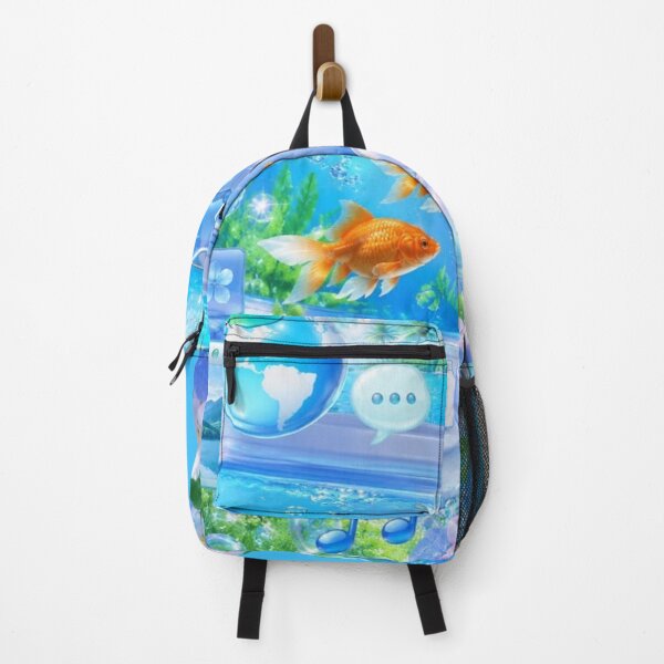 Item preview, Frutiger Aero Aqua Dreamscape | Y2K Tropical Tech Nostalgia designed and sold by BrontesWhimsyStore.