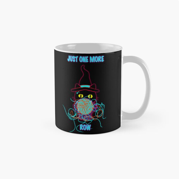 Item preview, Just One More Row Cat – Funny Knitting & Crochet Shirt designed and sold by ArtyWares.