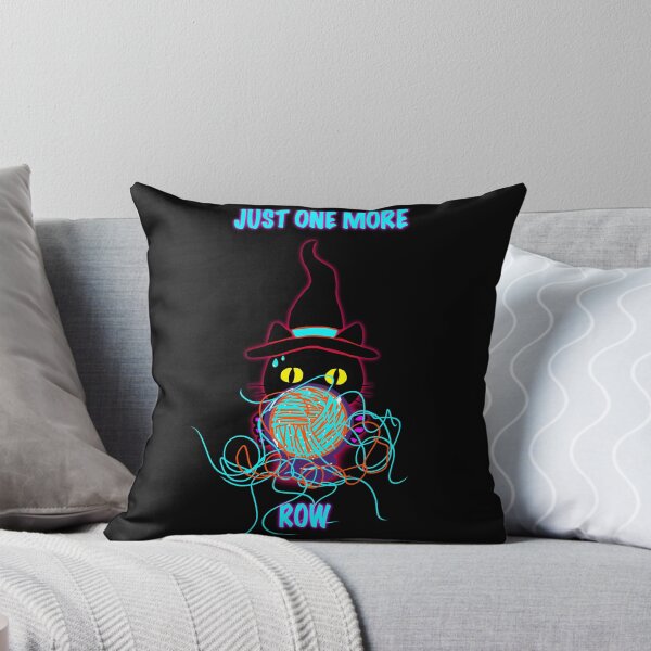 Item preview, Just One More Row Cat – Funny Knitting & Crochet Shirt designed and sold by ArtyWares.