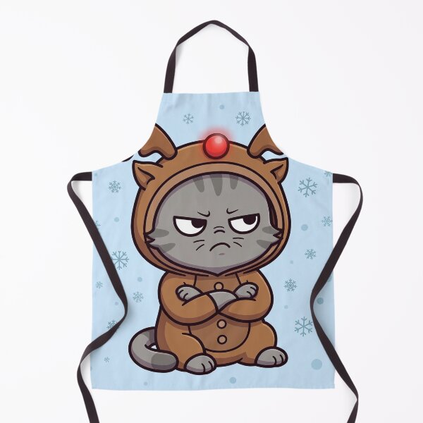 Item preview, Grumpy Reindeer Kitten: Dear Santa, Define Nice designed and sold by Odd-jack.