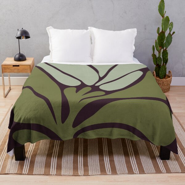 Item preview, Floral Forms 05 | Dark Plum Sage Green Minimalist Abstract Botanicals designed and sold by MarleneCanto.