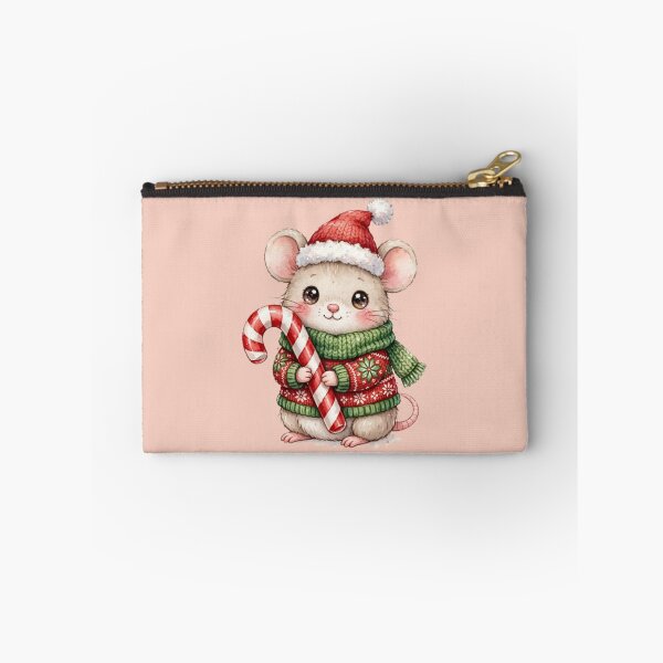 Item preview, Christmas Mouse with Candy Cane and Festive Sweater designed and sold by PunchDrop.