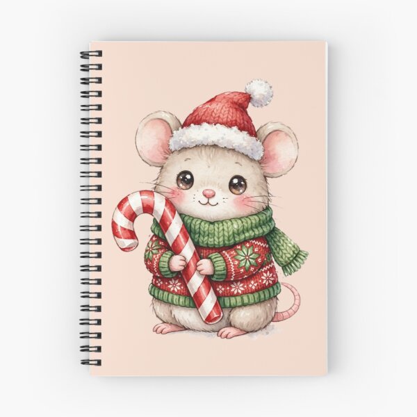 Item preview, Christmas Mouse with Candy Cane and Festive Sweater designed and sold by PunchDrop.