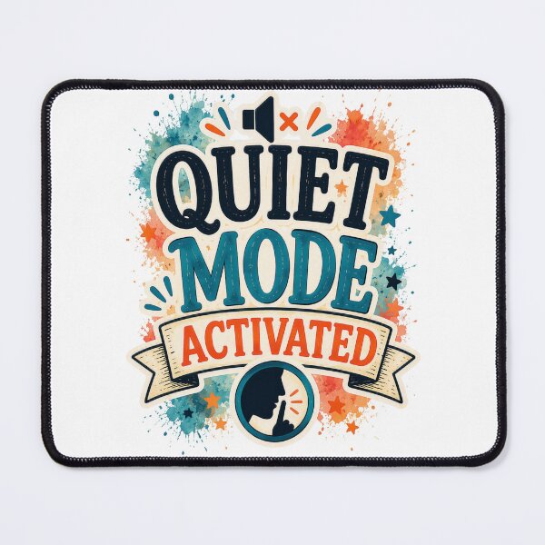 Item preview, Quiet Mode Activated Funny Introvert Social Battery Humor Design designed and sold by MarselArt.
