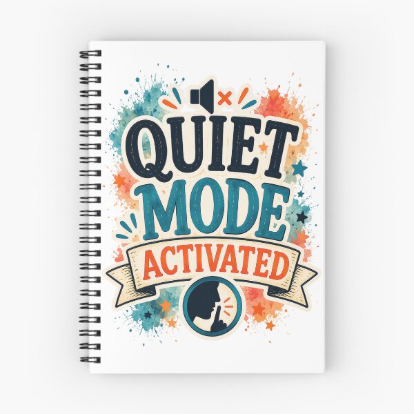 Item preview, Quiet Mode Activated Funny Introvert Social Battery Humor Design designed and sold by MarselArt.