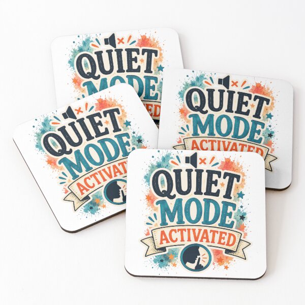Item preview, Quiet Mode Activated Funny Introvert Social Battery Humor Design designed and sold by MarselArt.