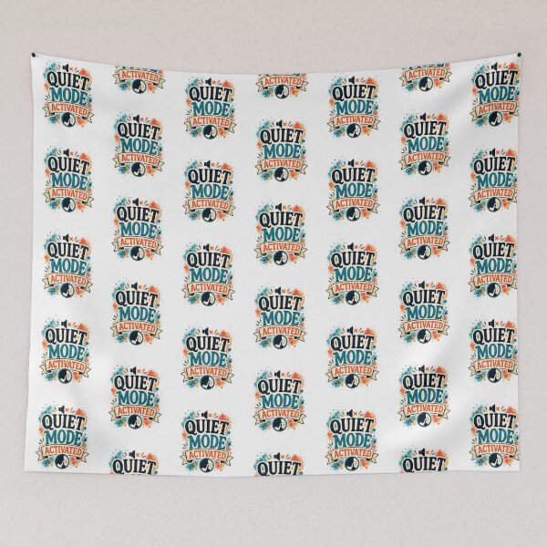 Item preview, Quiet Mode Activated Funny Introvert Social Battery Humor Design designed and sold by MarselArt.