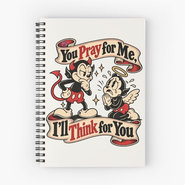Item preview, You Pray for Me, I’ll Think for You – Funny Vintage 1930s Cartoon T-Shirt designed and sold by Preston Meyers Designs.