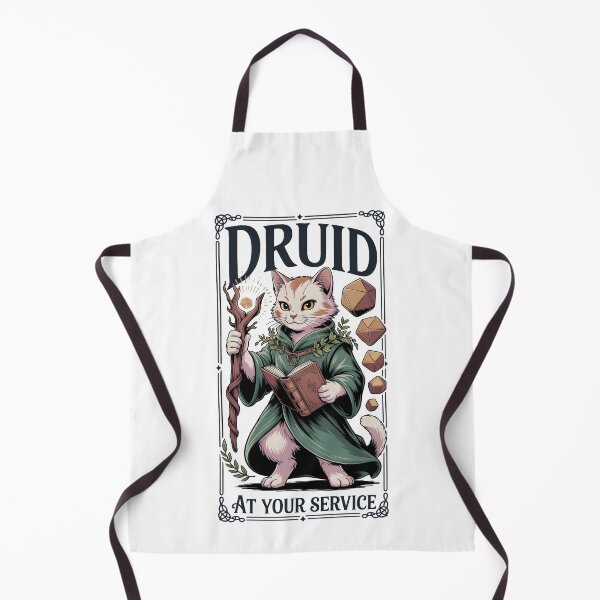 Item preview, Druid RPG class cat druid designed and sold by Boardgameo.
