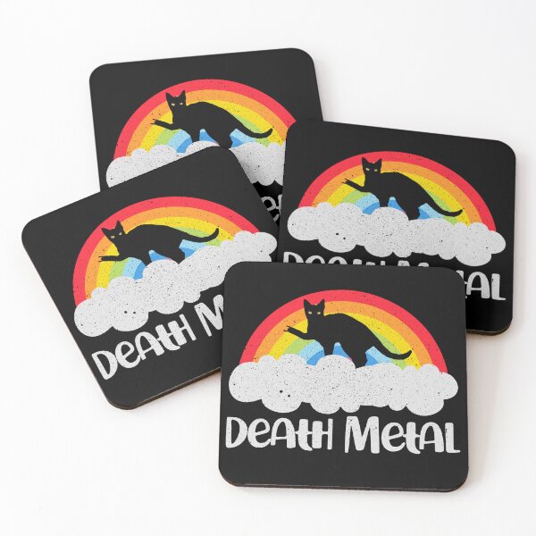 Item preview, Metal Cat Rainbow - Funny Death Metal Music Meme designed and sold by crenaviolena.