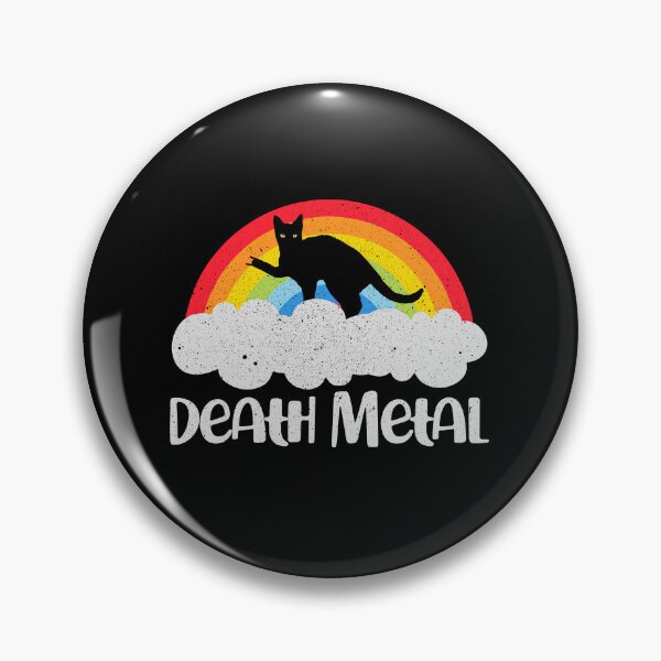 Item preview, Metal Cat Rainbow - Funny Death Metal Music Meme designed and sold by crenaviolena.