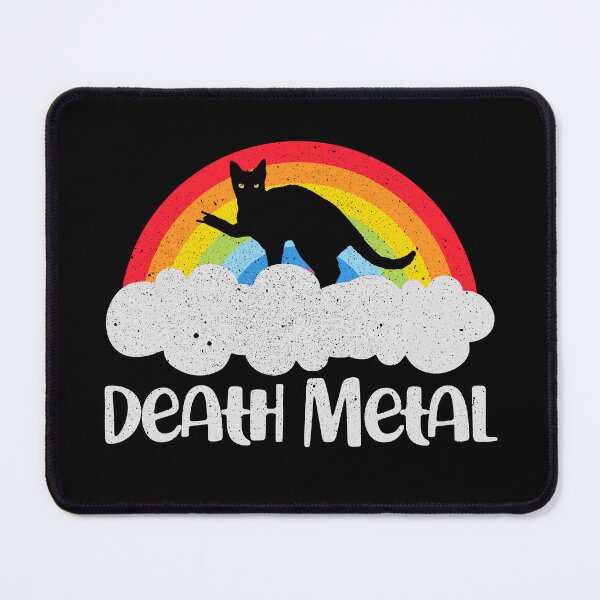 Item preview, Metal Cat Rainbow - Funny Death Metal Music Meme designed and sold by crenaviolena.