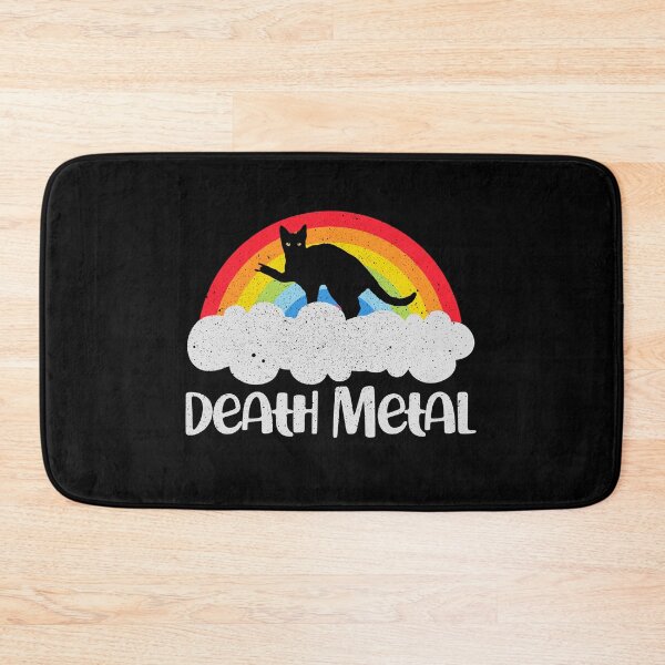 Item preview, Metal Cat Rainbow - Funny Death Metal Music Meme designed and sold by crenaviolena.