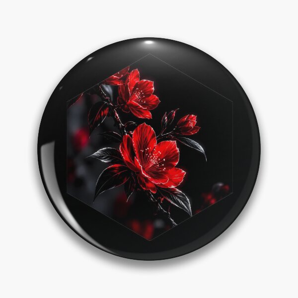 Item preview, Gothic Red Roses Hexagon Dark Floral Art designed and sold by Mr besho.