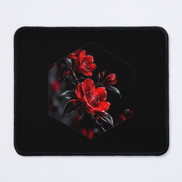 Item preview, Gothic Red Roses Hexagon Dark Floral Art designed and sold by Mr besho.