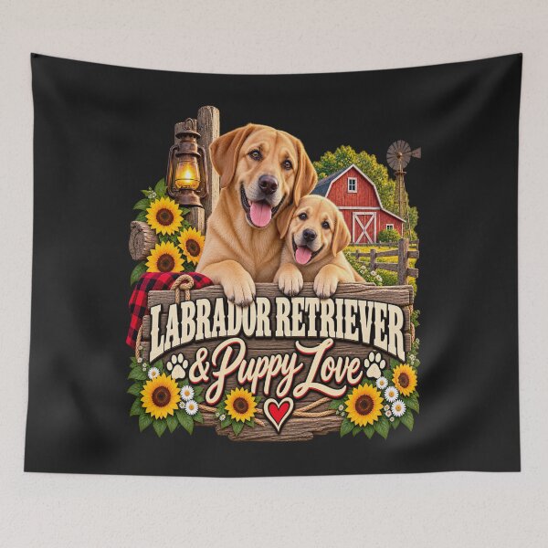 Item preview, Labrador Retriever & Puppy Love designed and sold by PawPlanetPro.