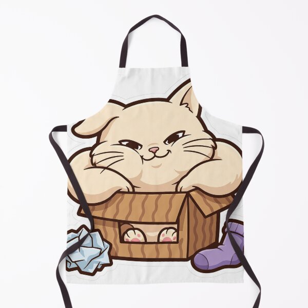 Item preview, If It Fits, I Sits: Chonky Box Cat designed and sold by Odd-jack.
