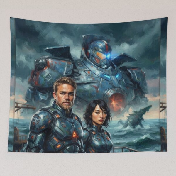 Item preview, Pacific Rim Jaeger Ocean Defense Fine Art Tribute designed and sold by Art's Diner.