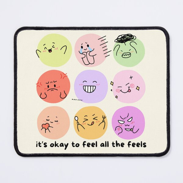 Item preview, It's Okay To Feel All The Feels designed and sold by PeachyLitchi.