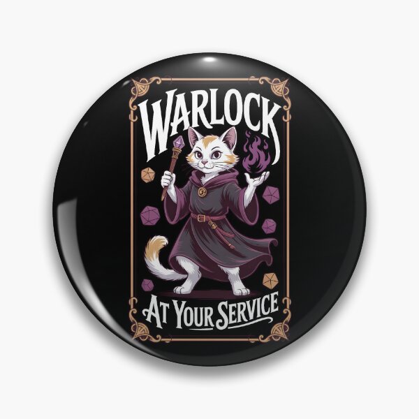 Item preview, Warlock RPG class cat warlock designed and sold by Boardgameo.
