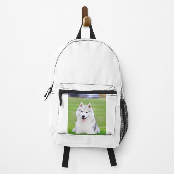 Item preview, Smiling Siberian Husky Brown Eyes Portrait designed and sold by VanGaldo.