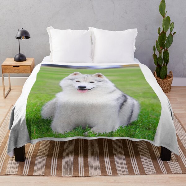 Item preview, Smiling Siberian Husky Brown Eyes Portrait designed and sold by VanGaldo.